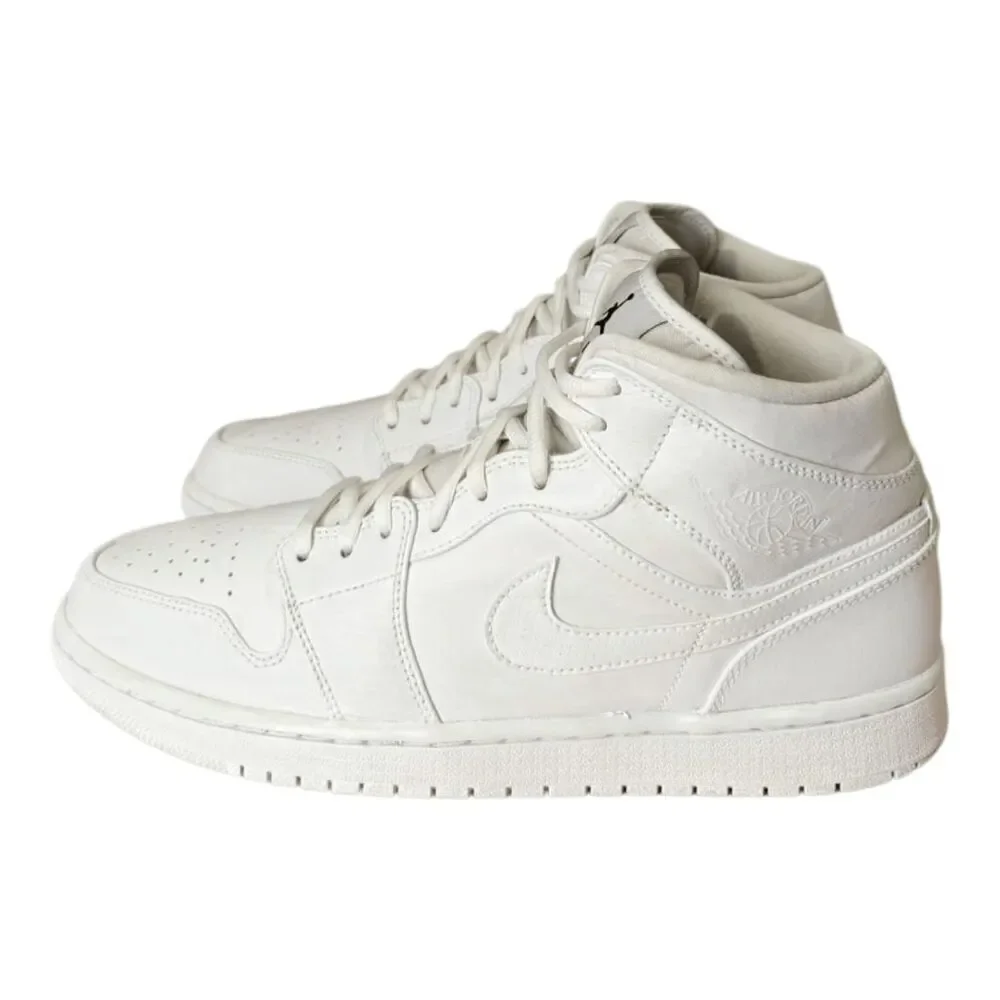NIKE Air Jordan 1 Retro Mid 'White' Sneakers Size 11